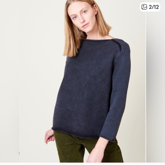 DEMYLEE COCO COTTON SWEATER LKNW SIZE SM PRETTY WASHED RED PINK COLOR. - Picture 2 of 5